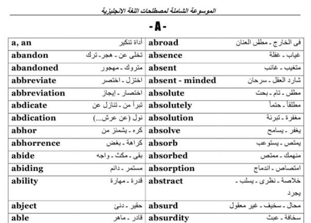 كلمات اللغة الانجليزية , اللغه الانجليزيه وكلمات وحروف منها