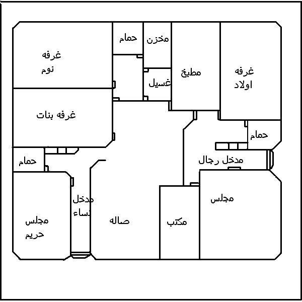 مخطط بناء منزل 150 متر - روعة التصميم ومنزل الاحلام 4303