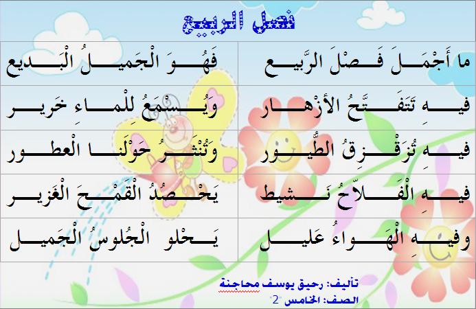 خاتمة موضوع تعبير عن الربيع