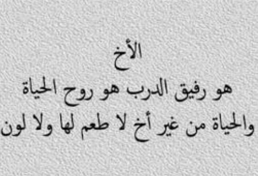 قصيدة مدح الاخ لاخيه , أحياناً الاخ يحب اخيه