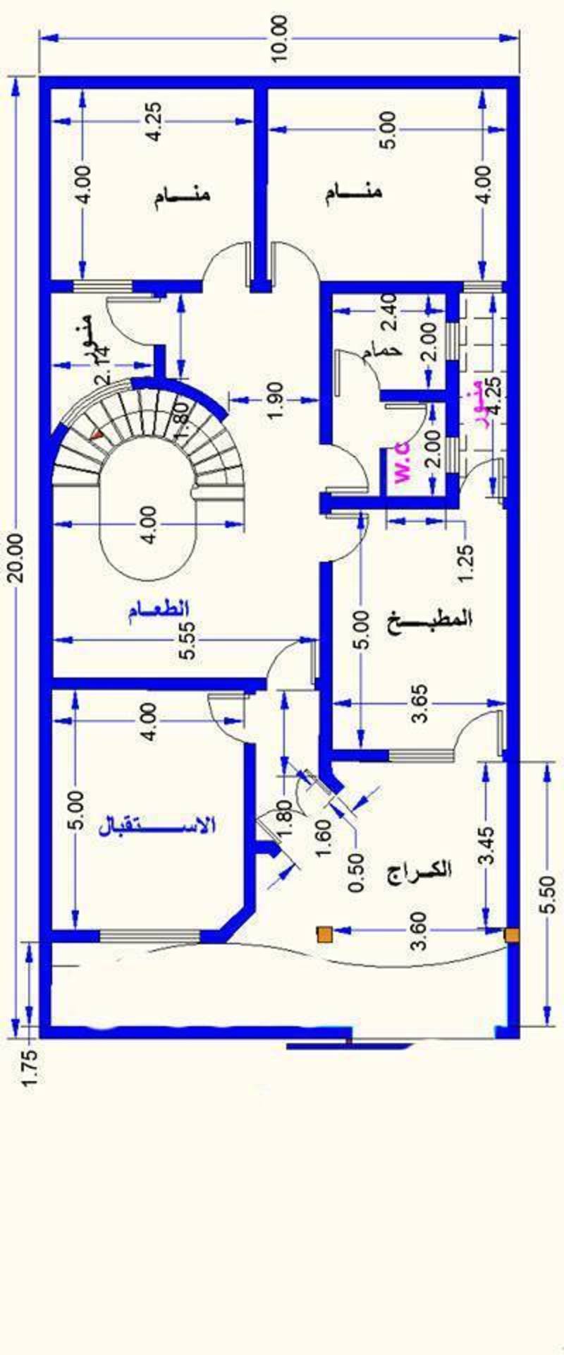 خرائط بيوت 100 متر - استغلال مساحه ١٠٠ متر بذكاء Unnamed File 239